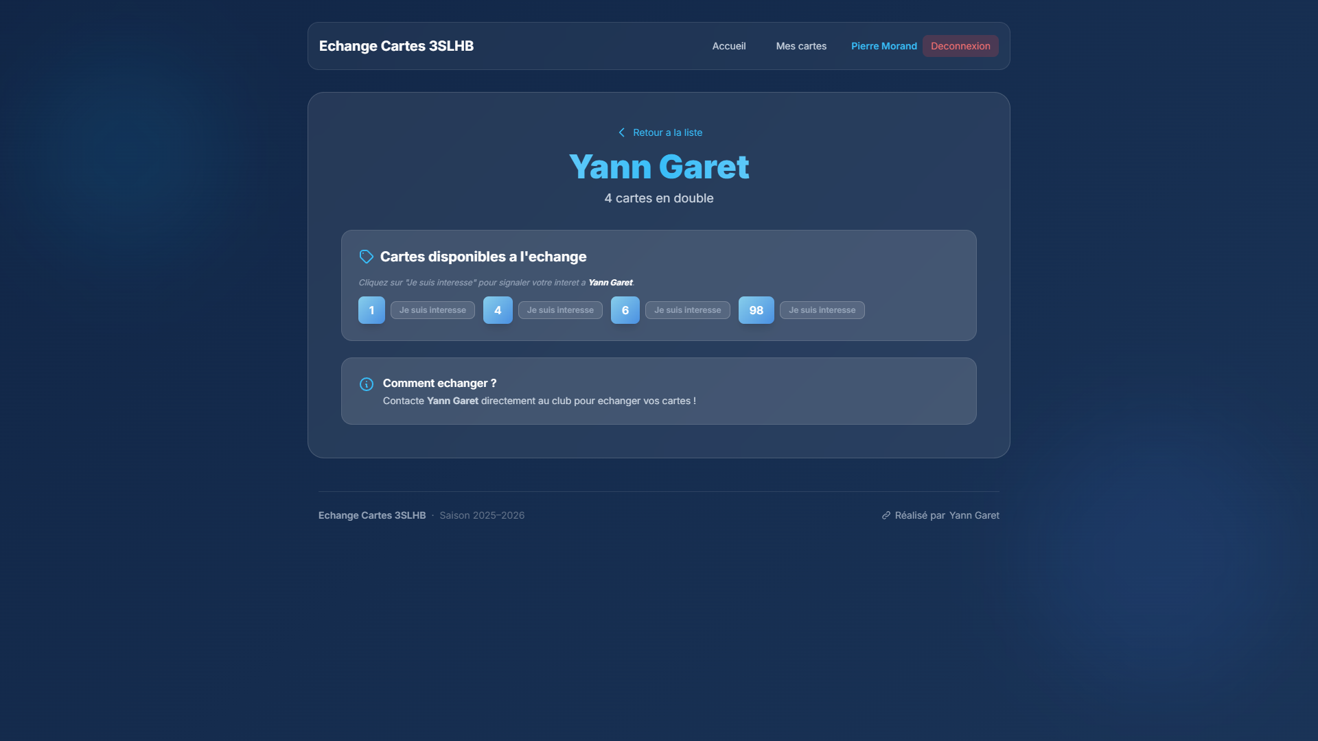 Échanges - Plateforme de Troc de Cartes